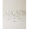 imageLenox 897401 Tuscany Classics Angled Optic Coupes Set of 6Coupe Glasses  Angled