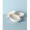 imageLenox Oyster Bay 2Piece Nesting Serving Bowls 550 LB WhitePasta Bowls  Set of 4
