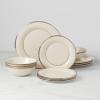 imageLenox Solitaire Bread Plate Butter ivoryplatinum12Piece Dinnerware Set
