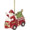Santa in Fire Truck