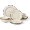 imageLenox Solitaire Bread Plate Butter ivoryplatinum12Piece Dinnerware Set