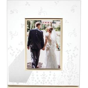 imageLenox 890862 Opal Innocence Flourish Glass Picture FramePicture Frame 5 x 7