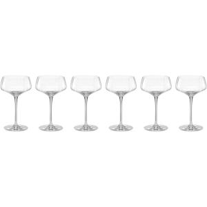 imageLenox 897401 Tuscany Classics Angled Optic Coupes Set of 6Coupe Glasses  Angled