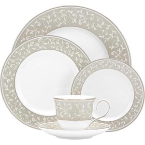 imageLenox Opal Innocence Dune Saucer White5Piece Place Setting