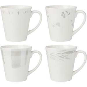 imageLenox Oyster Bay 2Piece Nesting Serving Bowls 550 LB WhiteMugs  Set of 4