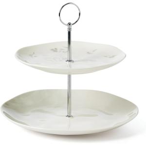 imageLenox Oyster Bay 2Piece Nesting Serving Bowls 550 LB WhiteTiered Server