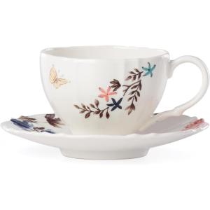 imageLenox Sprig ampamp Vine Teacup ampamp Saucer 105 LB White