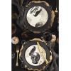 imageLenox Lx Collective Black Accent Plates Set of 4 435 LBWhite630 LB