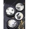 imageLenox Lx Collective Black Accent Plates Set of 4 435 LBWhite630 LB