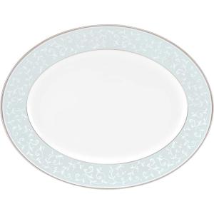 imageLenox Opal Innocence Blue Butter Plate WhiteOval Platter
