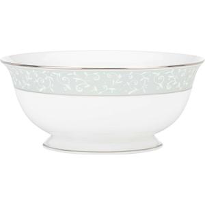 imageLenox Opal Innocence Blue Butter Plate WhiteServing Bowl