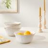 imageLenox 851745 French Perle White 16Piece Dinnerware SetAllPurpose Bowls  Set of 4