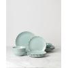 imageLenox French Perle Scallop Ice Blue 4Pc Place Setting 55512Piece Dinnerware Set  Ice Blue
