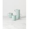 imageLenox French Perle Scallop Ice Blue 4Pc Place Setting 555Mugs  Set of 4  Ice Blue