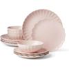 imageLenox 896912 French Perle Scallop Blush 12Piece Dinnerware Set