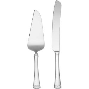 imageLENOX Portola 2Piece Dessert Set 2 Count Metallic2 Count