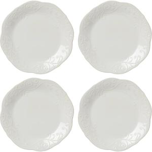 imageLenox 851745 French Perle White 16Piece Dinnerware SetDinner Plates  Set of 4