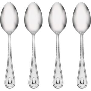 imageLenox 894746 French Perle Teaspoons Set Of 4Dinner Spoons  Set Of 4