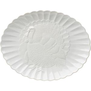 imageLenox 895041 French Perle Carved Turkey Platter Christmas Hosting