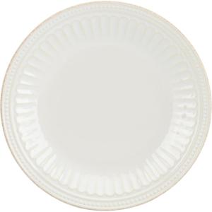 imageLenox French Perle Groove 12Piece Plate ampamp Bowl Set 2305 LB WhiteAccent Plate