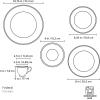 imageLenox 100210012 Federal Platinum Salad Plate5Piece Place Setting