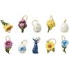 imageLenox 6361265 Snoopy ampamp Friends 11Piece Christmas Tree Ornament Set Display Stand10Piece Ornament Set Floral