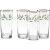 imageLenox 849605 Holiday 4Piece Highball Glass Set Christmas Dinnerware Hosting1Hiball Glasses  Set of 4