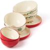 imageLenox 883431 Holiday Place Setting Bowl Red ampamp Green Christmas Dinnerware1162