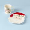 imageLenox 886642 Holiday Bakeshop Cupcake Candy Dish Christmas HostingCookies for Santa 2Piece Set