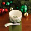 imageLenox 886642 Holiday Bakeshop Cupcake Candy Dish Christmas HostingDip Bowl with Spreader