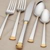 imageLenox Eternal Gold Flatware 5Piece Place Setting Service for 1  Stainless 5Piece Set  Gold