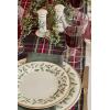 imageLenox Holiday Plaid Dinner Plates Set of 4 602 Red ampamp Green12Piece Dinnerware Set