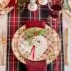 imageLenox Holiday Plaid Dinner Plates Set of 4 602 Red ampamp GreenDinner Plates  Set of 4