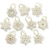 10-Piece Ornament Set  Snowflakes