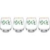 imageLenox 849605 Holiday 4Piece Highball Glass Set Christmas Dinnerware Hosting1Stemless Wine Glasses  Set of 4