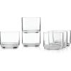 imageLenox 894462 Tuscany Classics Stackable 4Piece Tall Glasses Blue 14 ozShort Glasses  Set of 6