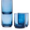 Tall Glasses  Set of 4  Blue