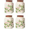 imageLenox 895048 Holiday Baking Spice Jars Set of 4 Christmas Theme