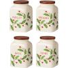 imageLenox 895049 Holiday Cooking Spice Jars Set of 4 Christmas Theme