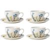 imageLenox 898386 Wildflowers Tea Cup ampamp Saucer Set Of 4