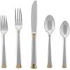 imageLenox Eternal Gold Flatware 5Piece Place Setting Service for 1  Stainless 5Piece Set  Gold