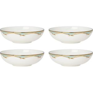 imageLenox 6226609 British Colonial Bamboo Dinner PlateFruit Bowls  Set of 4
