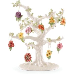 imageLenox 6361265 Snoopy ampamp Friends 11Piece Christmas Tree Ornament Set Display Stand10Piece Ornament Set  Fall Florals