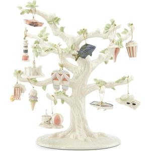 imageLenox 6361265 Snoopy ampamp Friends 11Piece Christmas Tree Ornament Set Display StandOrnament Tree and 10Piece Ornament Set  Summer