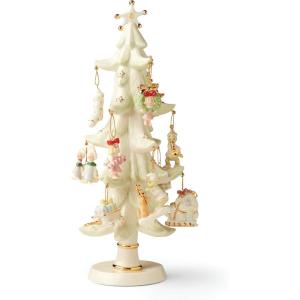 imageLenox 6361265 Snoopy ampamp Friends 11Piece Christmas Tree Ornament Set Display StandOrnament Tree and 12Piece Ornament Set  Grinch