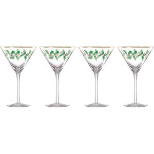 imageLenox 849605 Holiday 4Piece Highball Glass Set Christmas Dinnerware Hosting1Martini Glasses  Set of 4