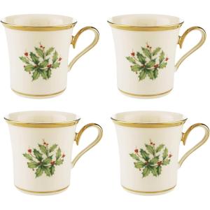imageLenox 870006 Hosting The Holidays Wine Coaster ampamp Stopper Set Christmas ThemeMugs  Set of 4