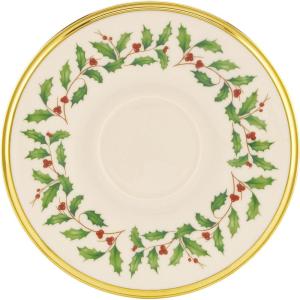 imageLenox 870006 Hosting The Holidays Wine Coaster ampamp Stopper Set Christmas ThemeTea Saucer