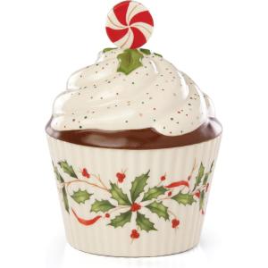imageLenox 886642 Holiday Bakeshop Cupcake Candy Dish Christmas HostingCandy Dish  Cupcake