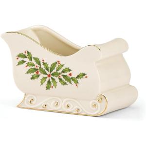 imageLenox 886642 Holiday Bakeshop Cupcake Candy Dish Christmas HostingCandy Dish  Sleigh